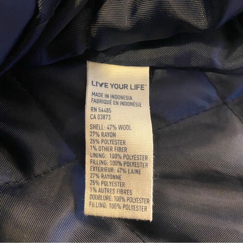 Wool American Eagle Pea Coat Jacket - image 4